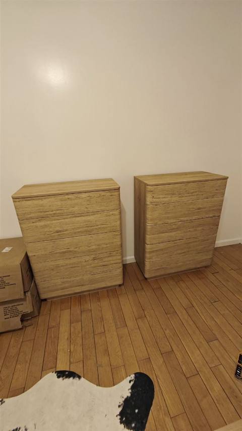 Two chests of drawers